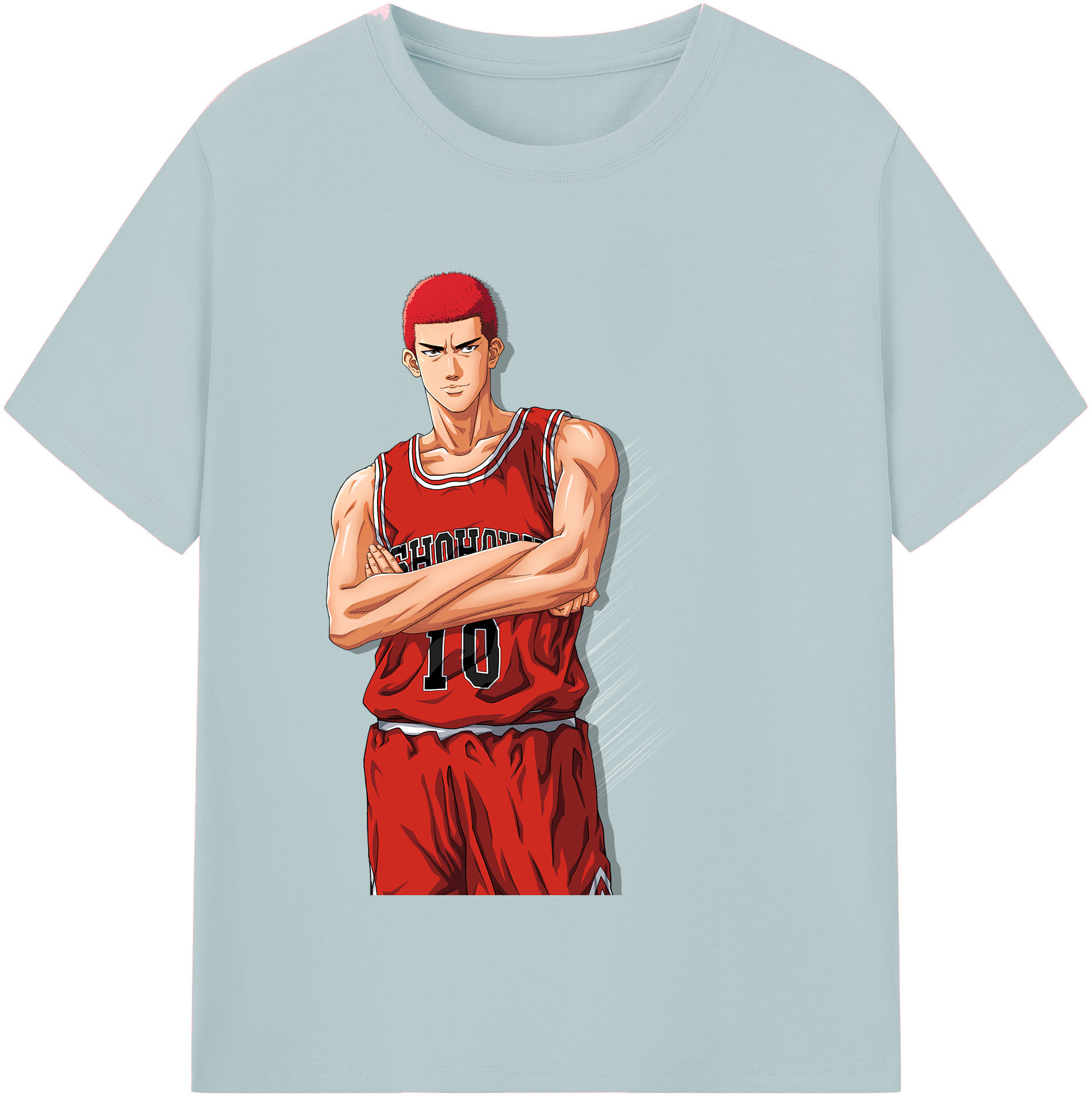 SLAM DUNK／スラムダンク 綿100％半袖Tシャツ（フロントプリント）